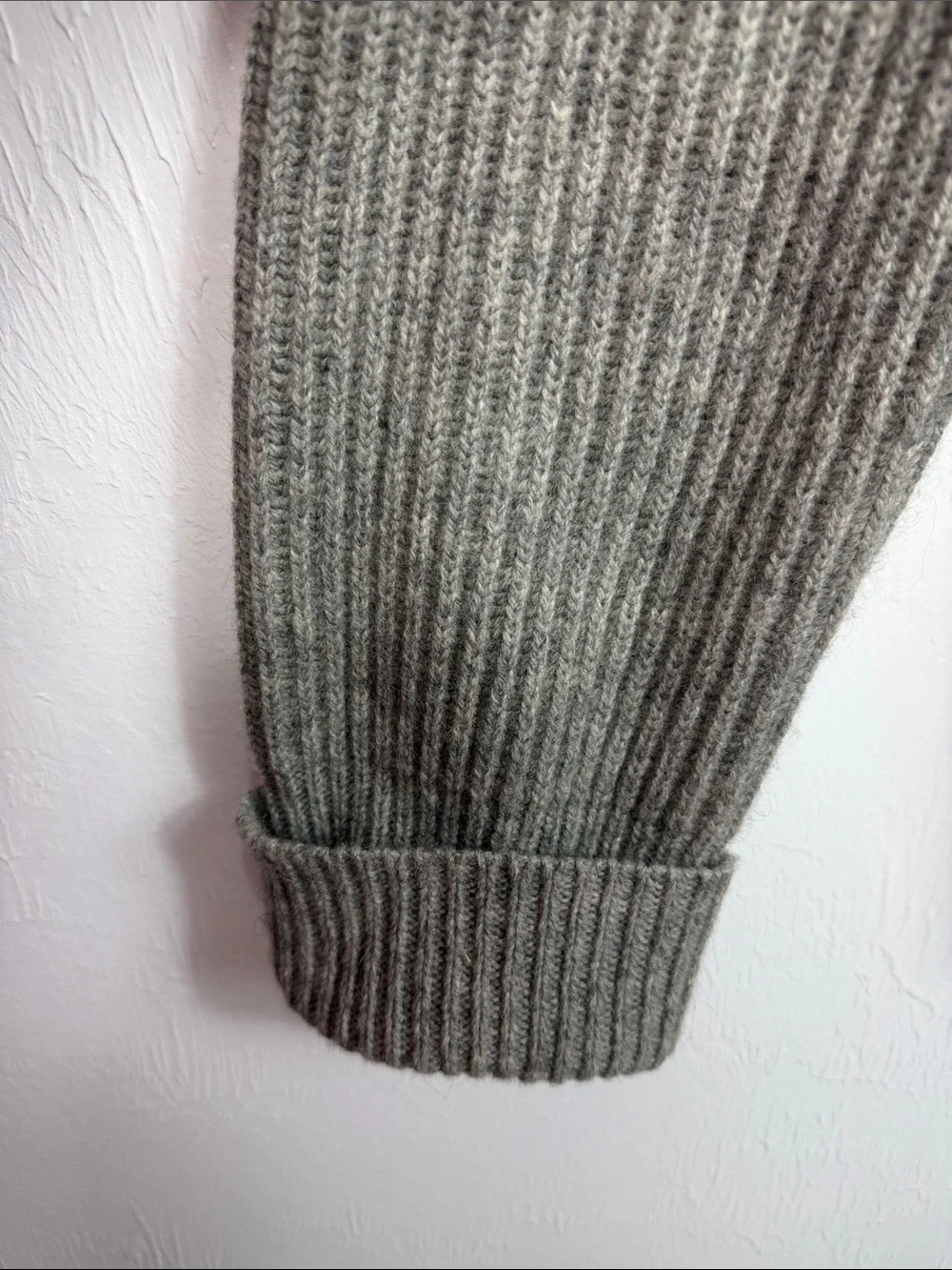 Banana Republic Wool Camel Hair Shawl Collar Cardigan Sweater XL Gray Soft Warm